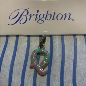 Brighton Pink and Green Floral Charm